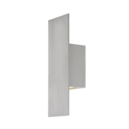 Dweled Icon LED Indoor and Outdoor Wall Light 3000K in Brushed Aluminum WS-W546